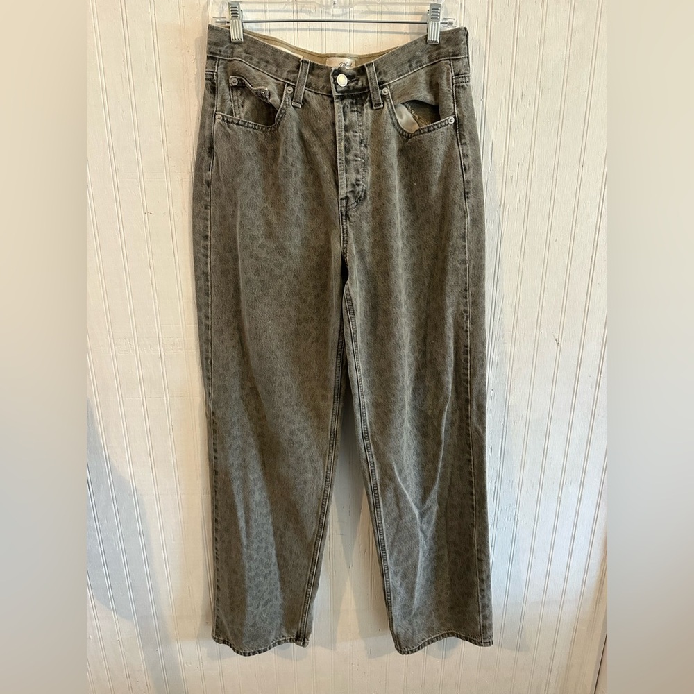 Universal Thread Gray Washed Cheetah High-Rise Je… - image 3